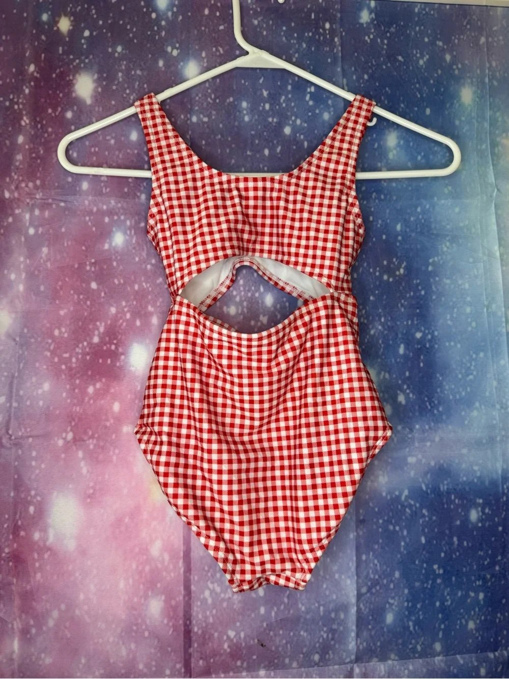 NWOT cat & Jack gingham cutout one piece swimsuit 🛍